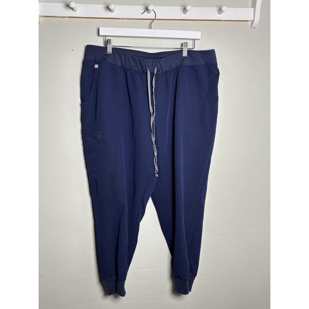 FIGS Technical Collection Scrub Joggers Navy Petite Healthcare 3XL